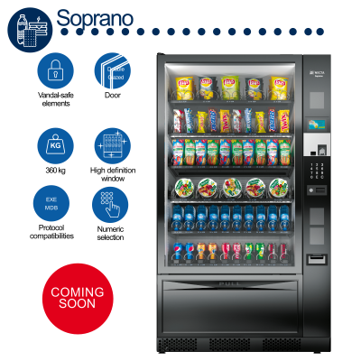 Necta SOPRANO Snack & Cold Drink Vending Machine